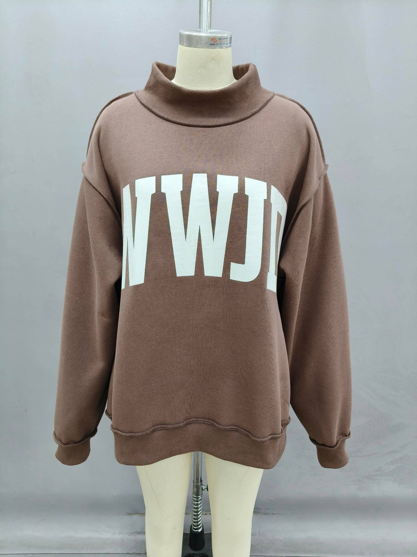 IT2594-WWJD 'WWJD & AMEN' Reversible Mock Neck Sweatshirt
