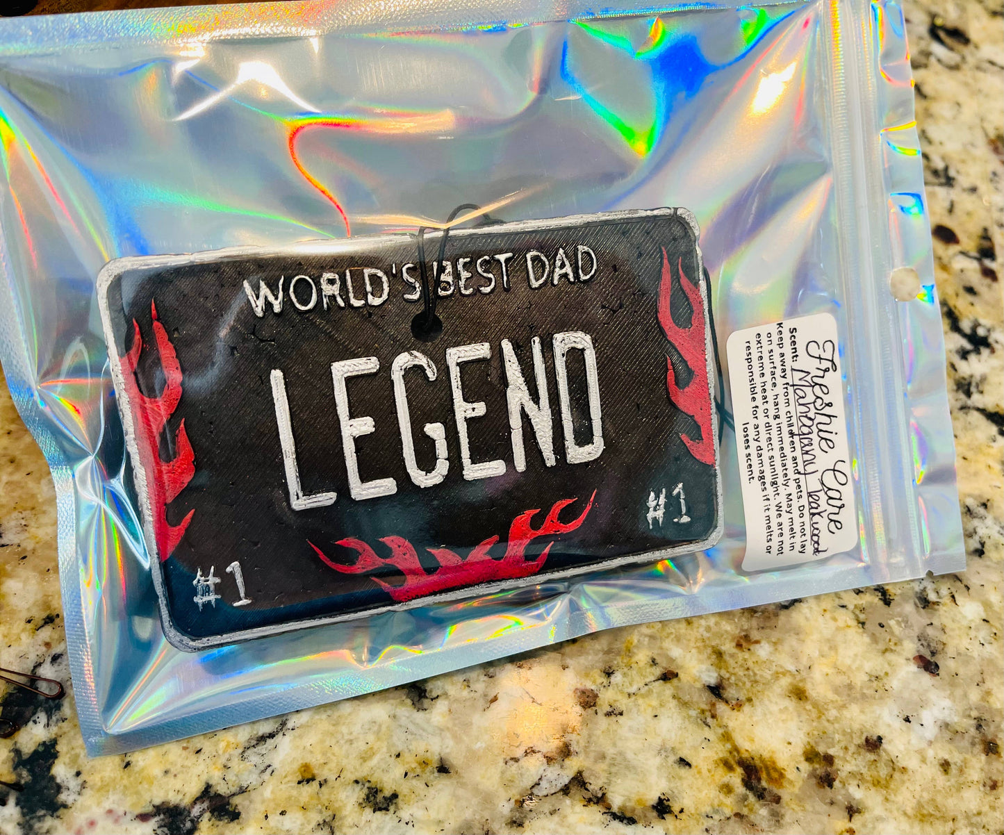 Legend’Worlds Best Dad’ Car Freshie 