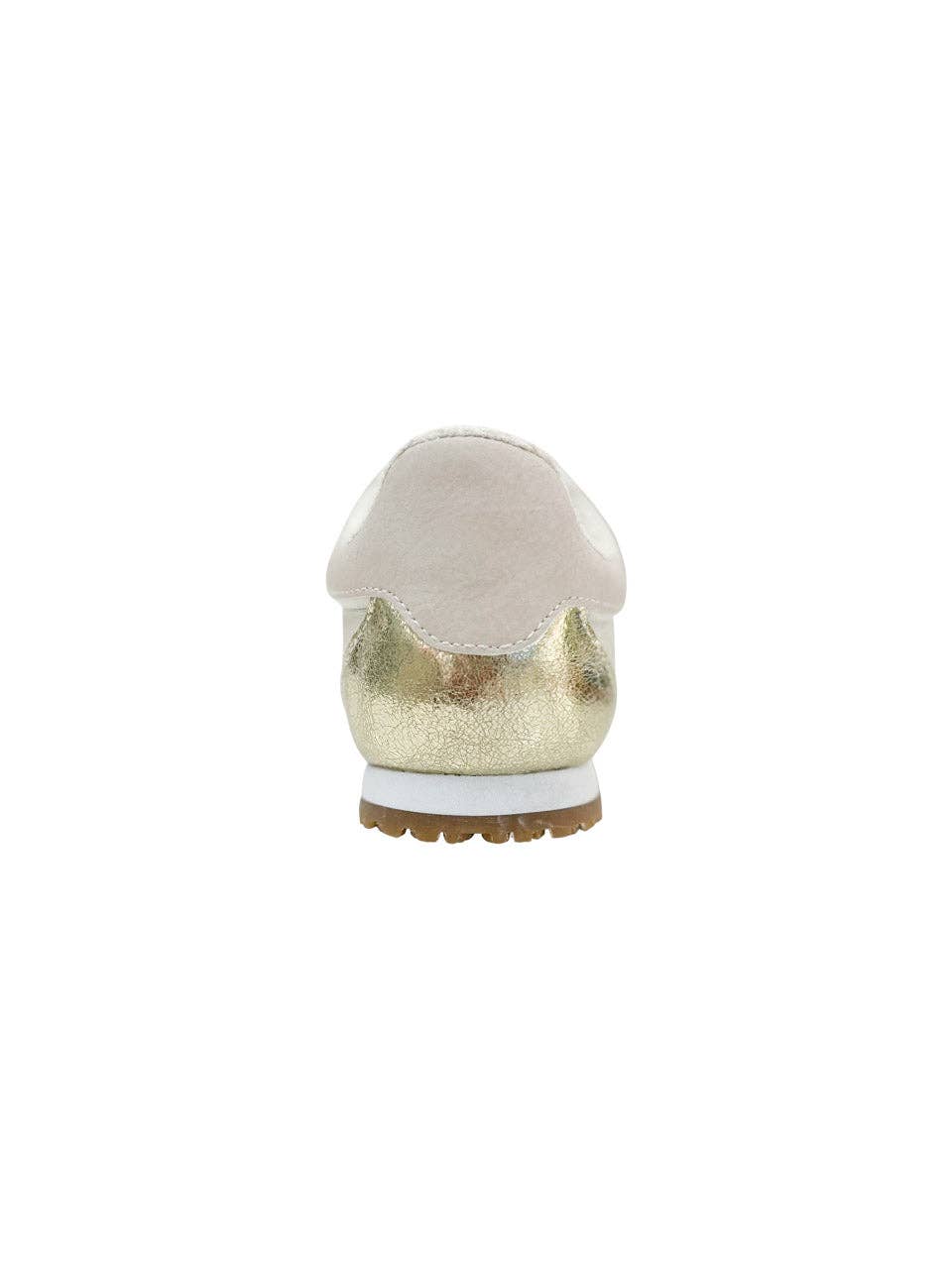 Madrid Sneaker in Beige and Gold