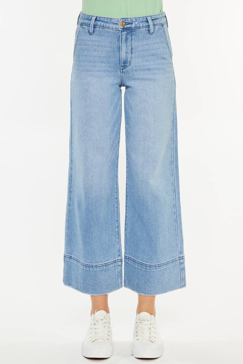 OPEN PACK HIGH RISE CROPPED WIDE LEG-KC9400M
