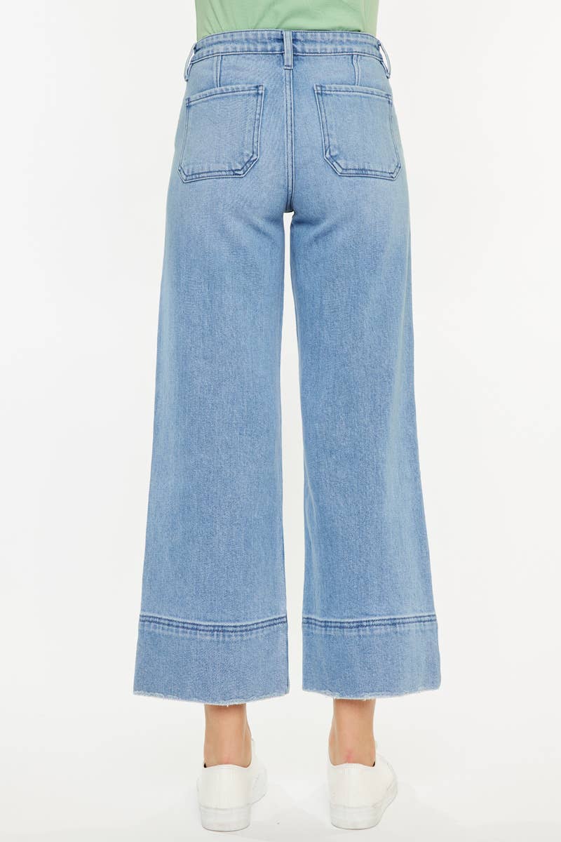 OPEN PACK HIGH RISE CROPPED WIDE LEG-KC9400M