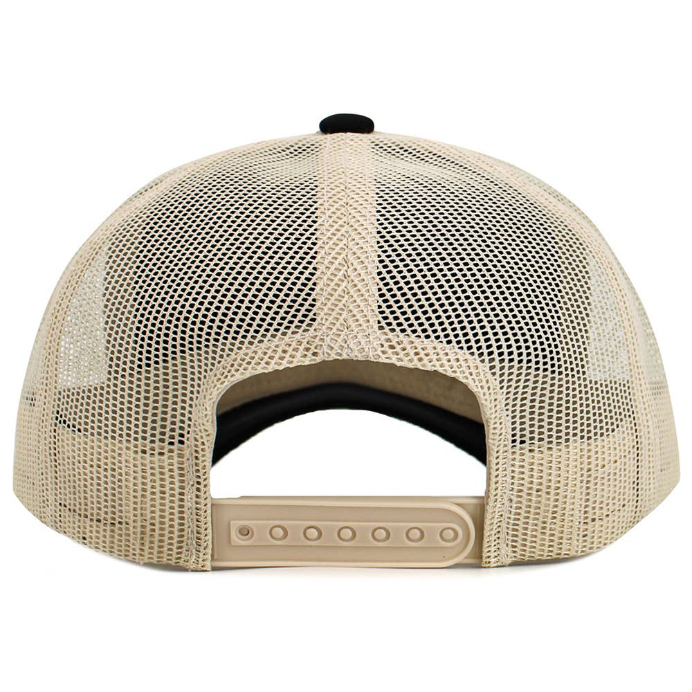 DOG MOM Message Paw Embroidered Mesh Back Trucker Hat