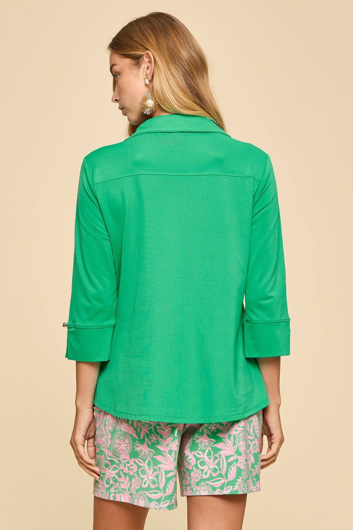 Lightweight Sun-Cool 3/4 Sleeve Blouse