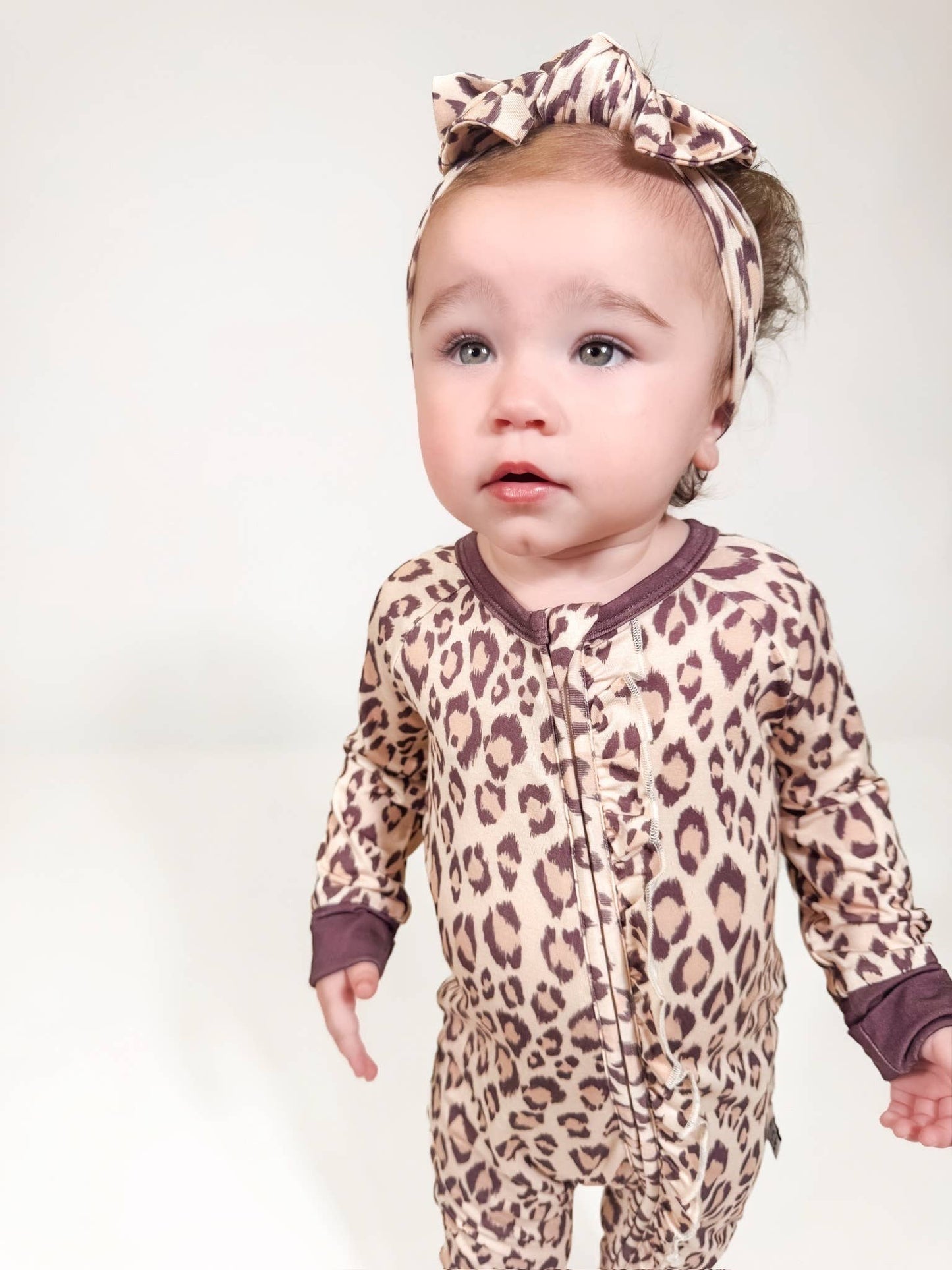 Classic Leopard  - LS Convertible Zip PJs