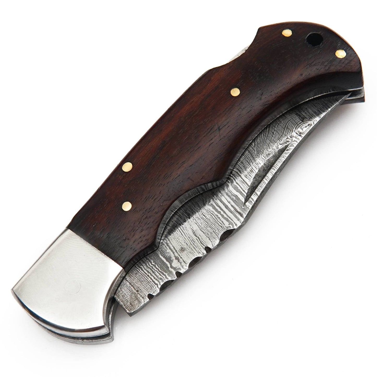 Damascus Folding Knife - Pocket Knife for men
