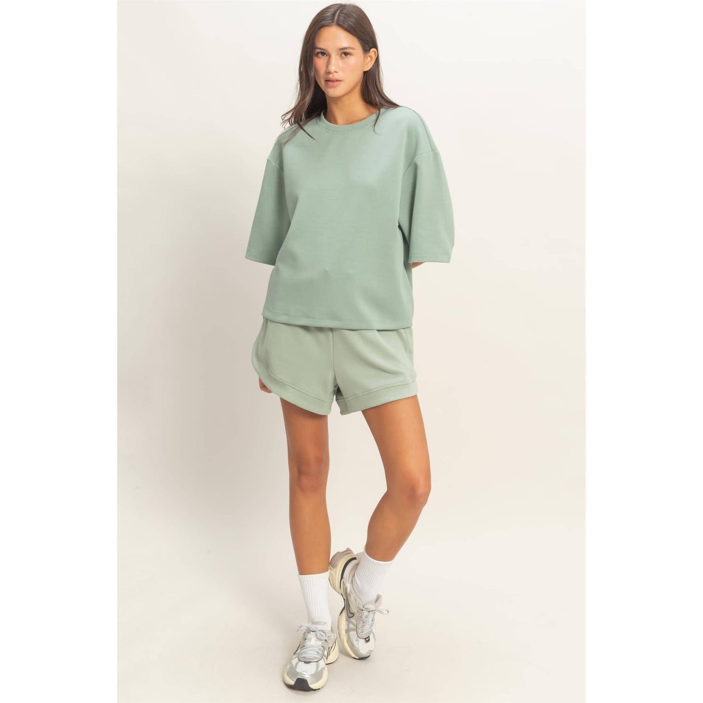 Scuba Short Sleeve Boxy Top
