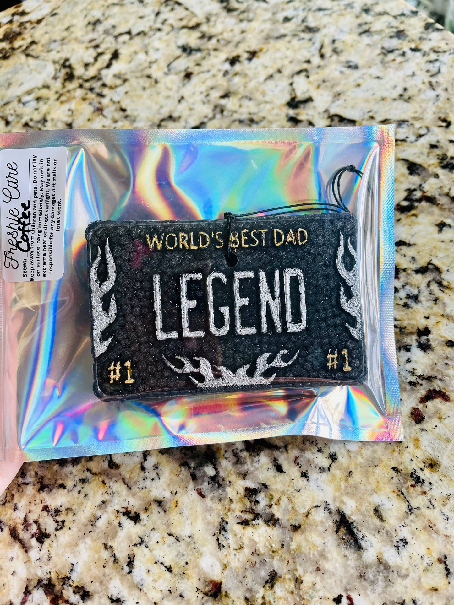 Legend’Worlds Best Dad’ Car Freshie 