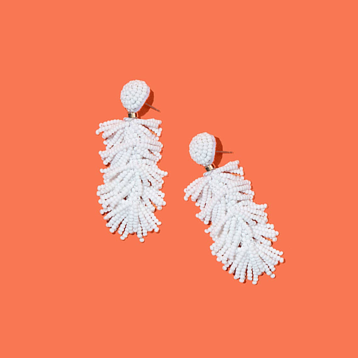 Custom Beaded Tiered Tassel Earrings | Tassel Earring