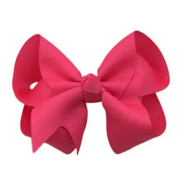 4 inch Solid Grosgrain Bow