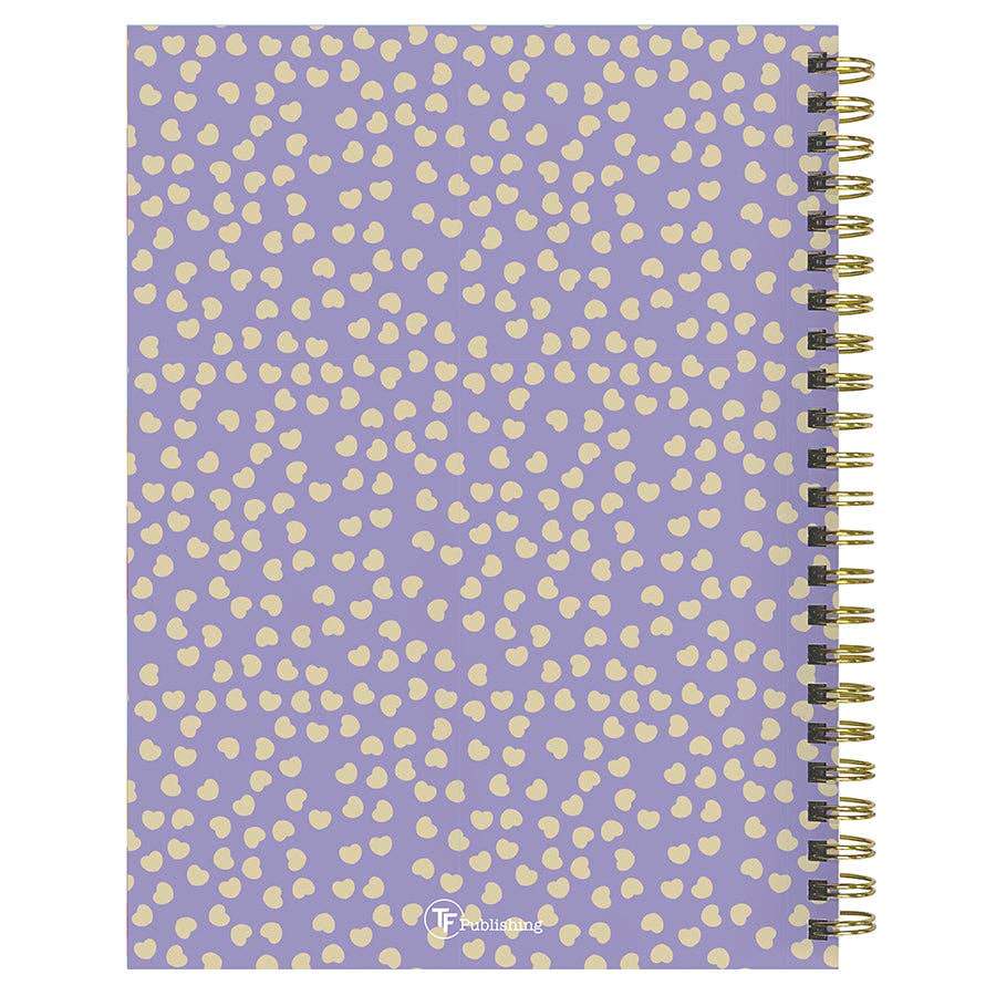 July 2025 - June 2026 Purple Polka Weekly Monthly Planner