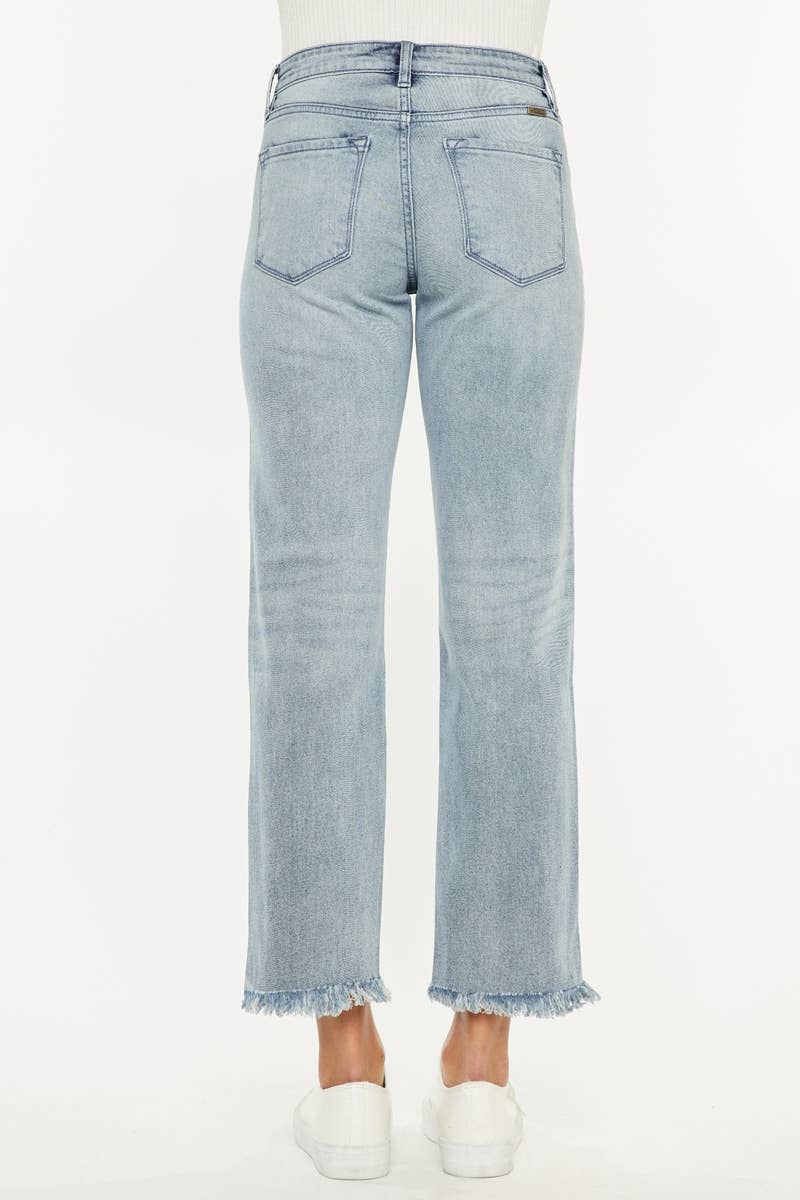 OPEN PACK HIGH RISE STRAIGHT FIT JEANS-KC20011L