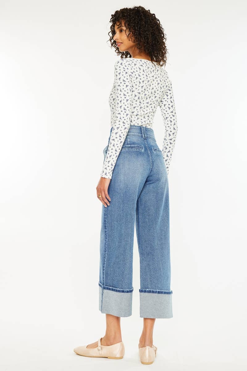 OPEN PACK 90’S CROPPED WIDE JEANS-KC5540D