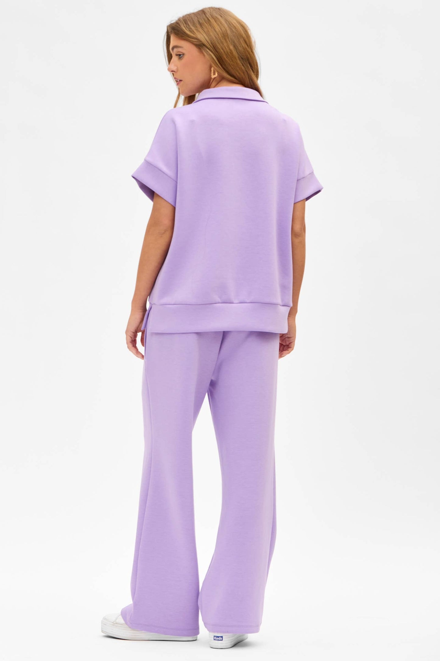 Short Sleeve Quarter Zip + Pants Modal Set TRVSET-CATALINA