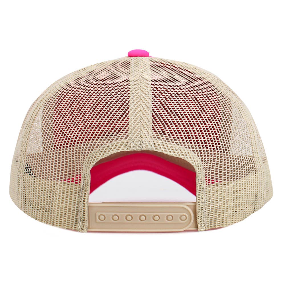 LAKE LIFE Message Embroidered Mesh Back Trucker Hat