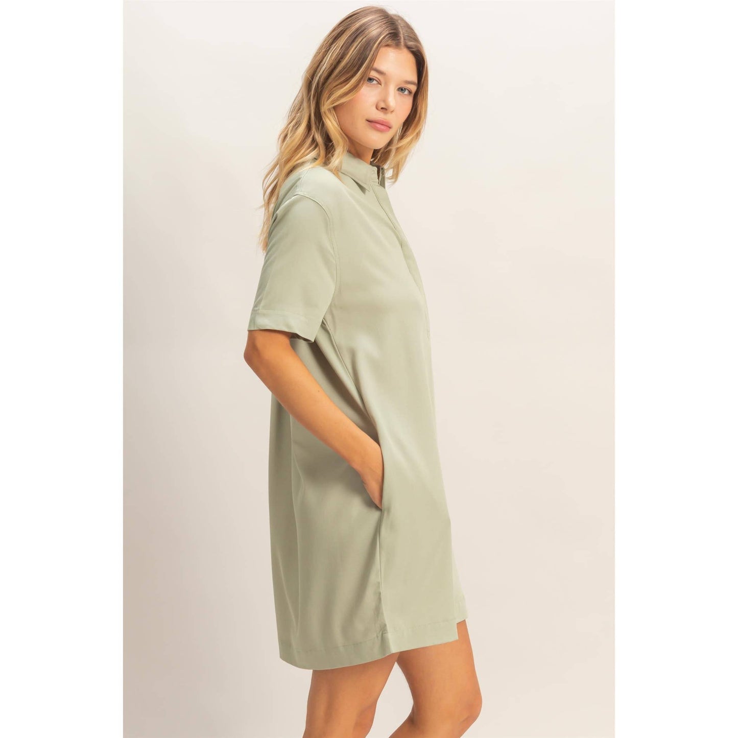 Collared Shirt Dress
