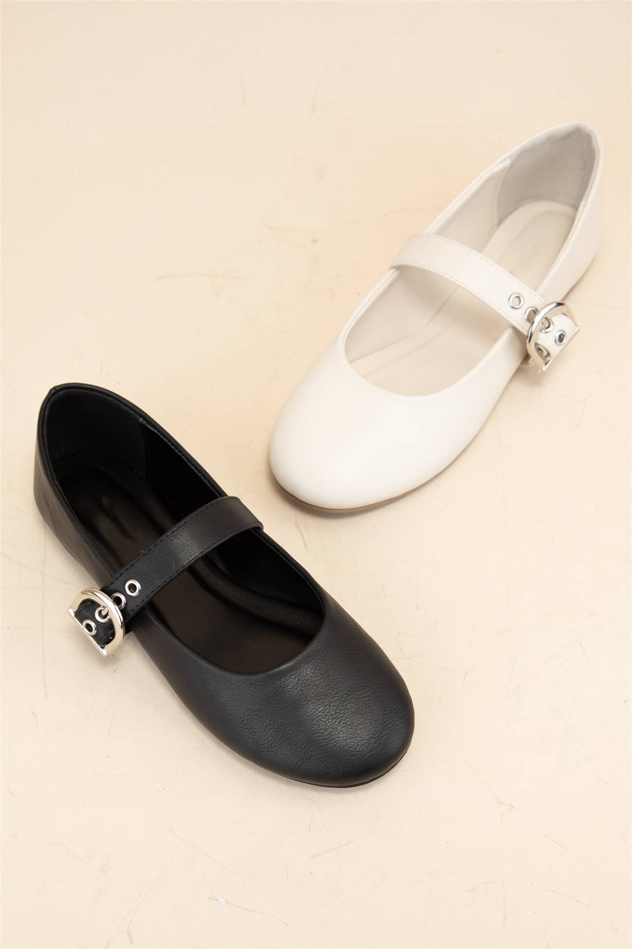 SEESAW ROUND TOE BUKKLED STRAP MARY JANE FLAT
