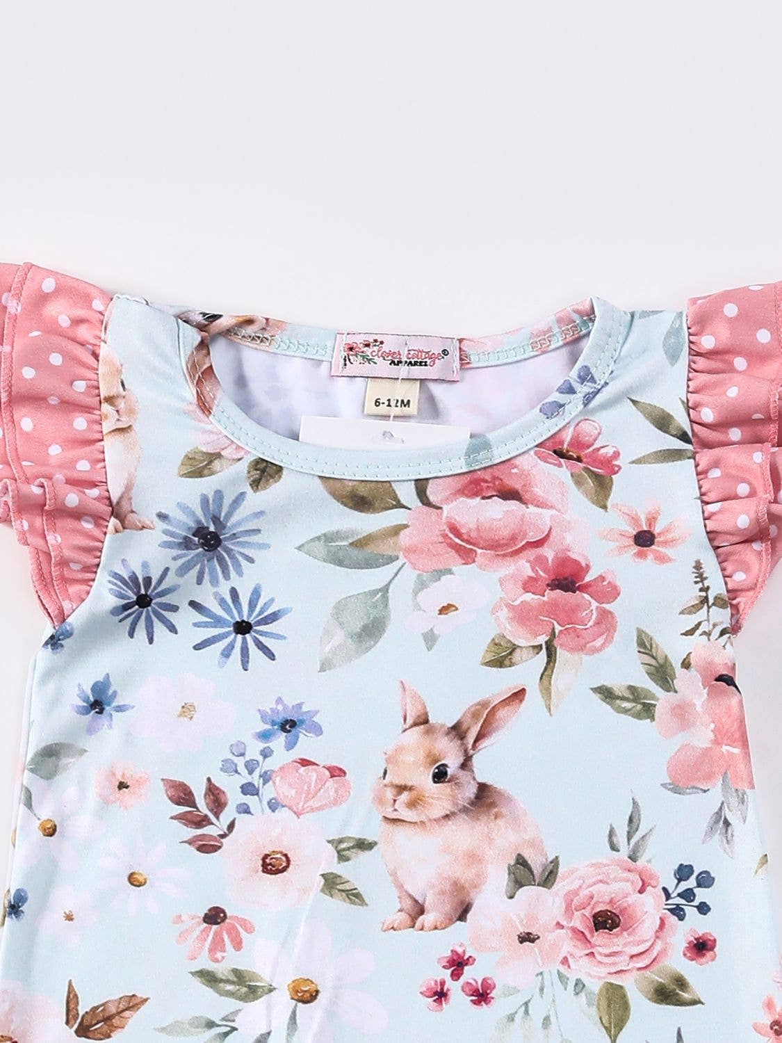 Floral Snuggle Bunny Baby Romper