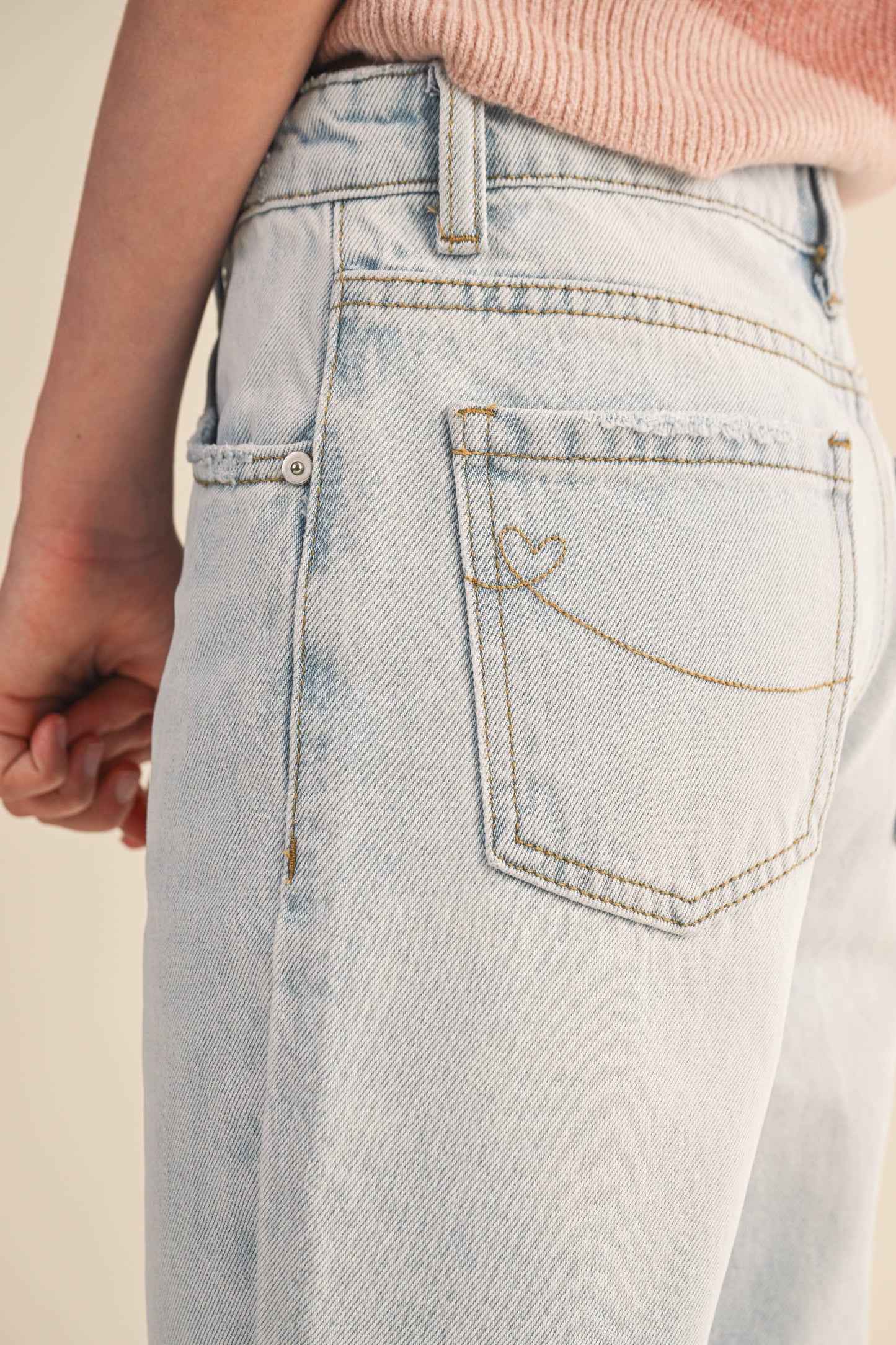 TWEEN KIDS GIRLS STRAIGHT LEG DENIM PANTS (7-14)