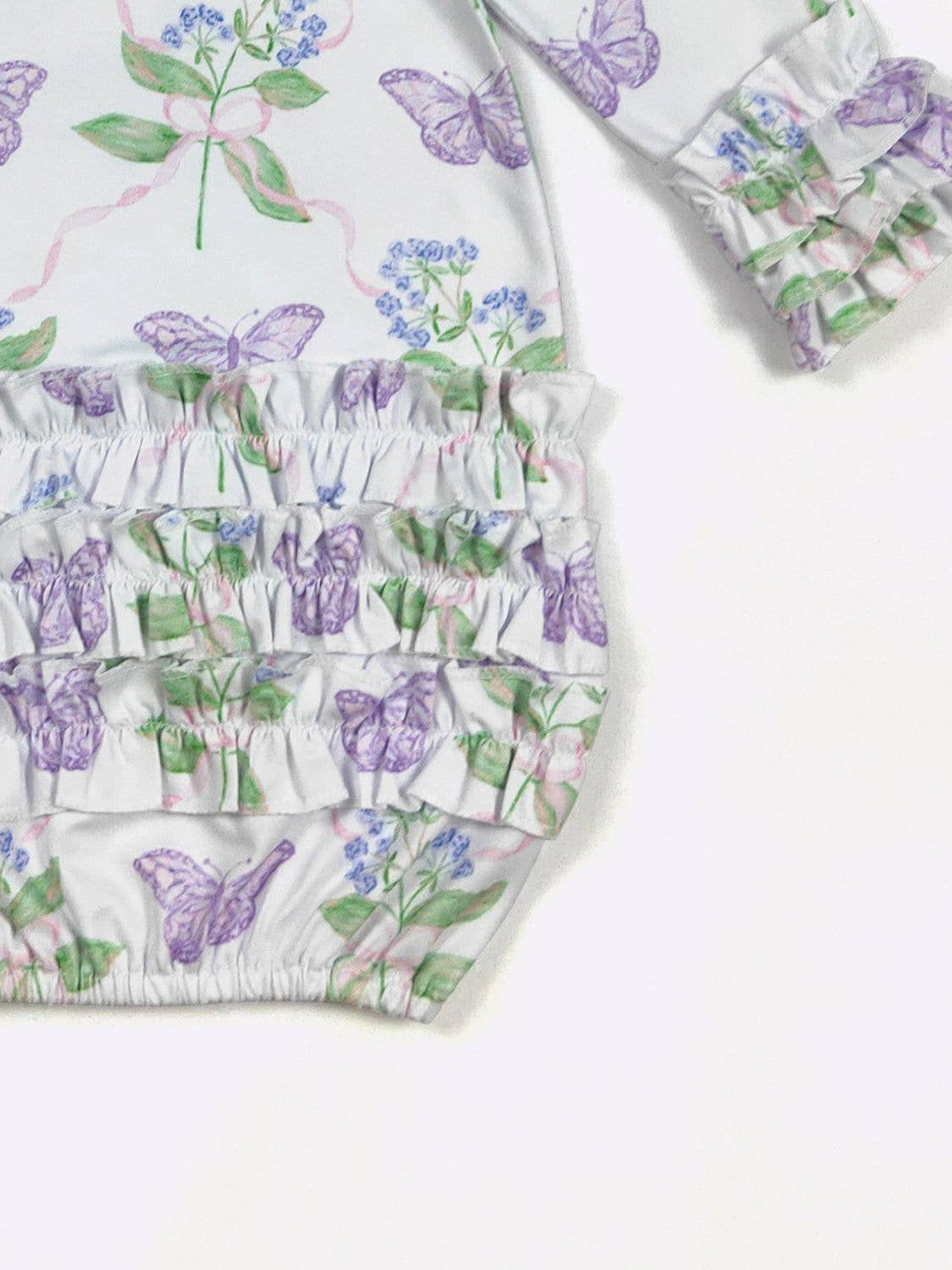 Violet Butterfly Baby Gown