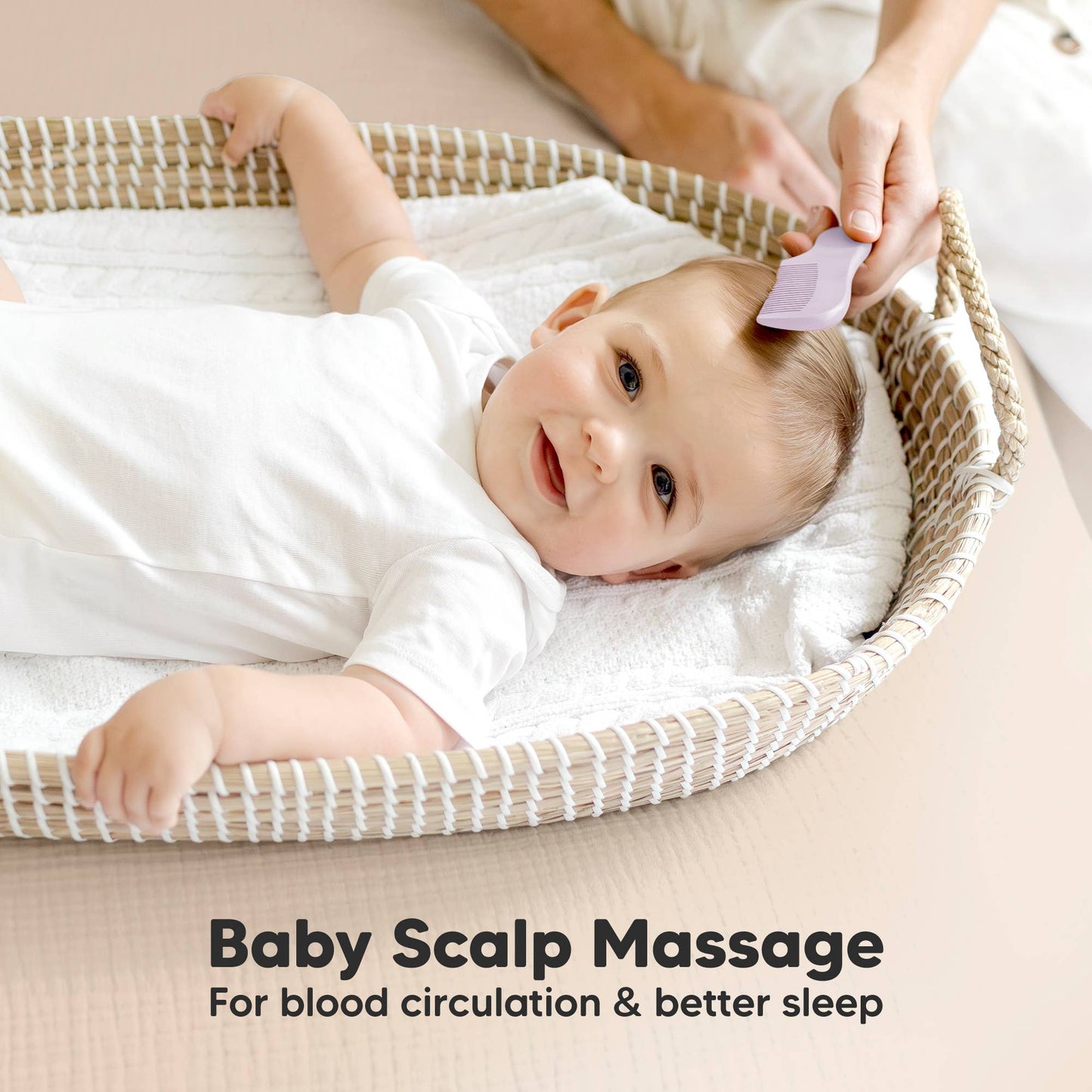 KeaBabies Baby Hair Brush and Comb Set