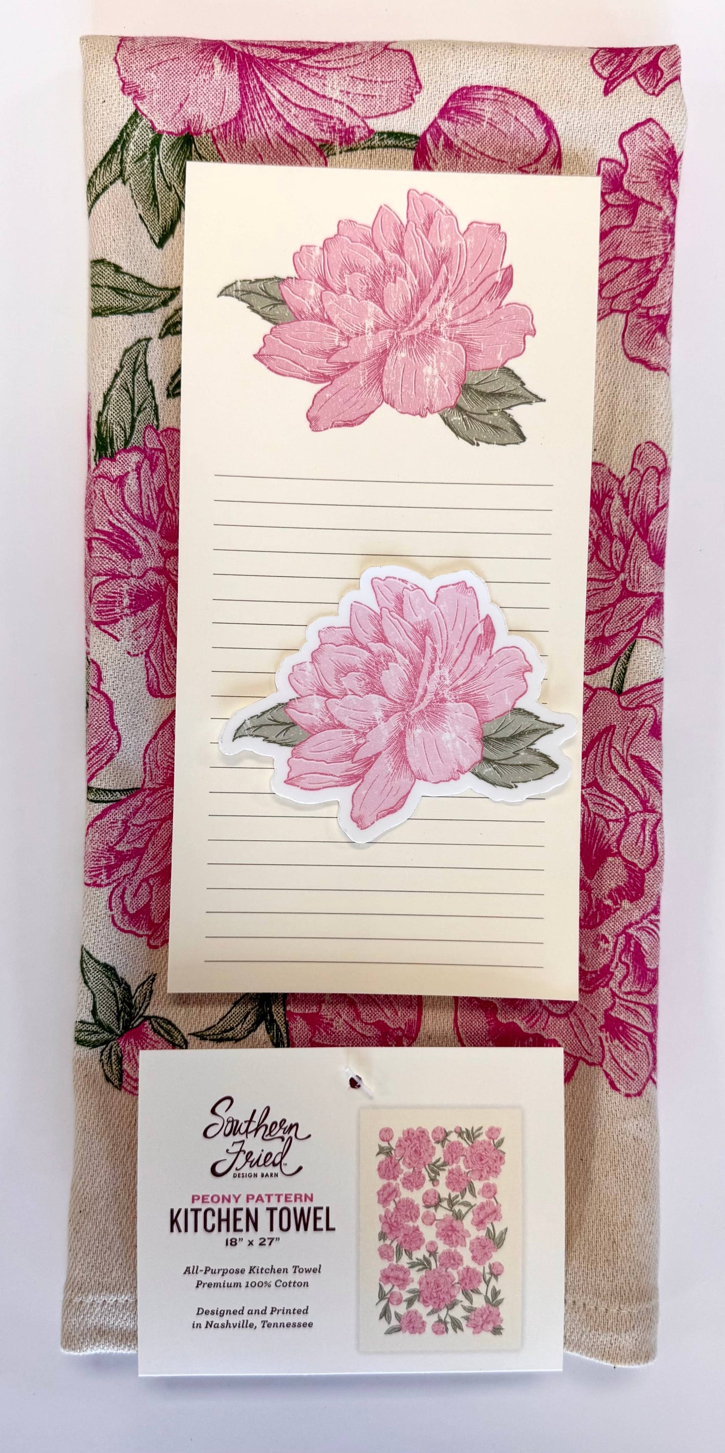 Peony Pattern - Kitchen Towel