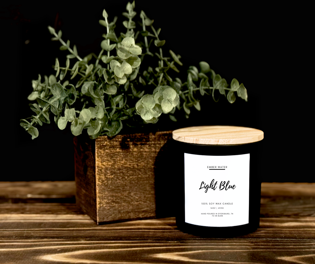 Light Blue 16 oz 100% Soy Candle