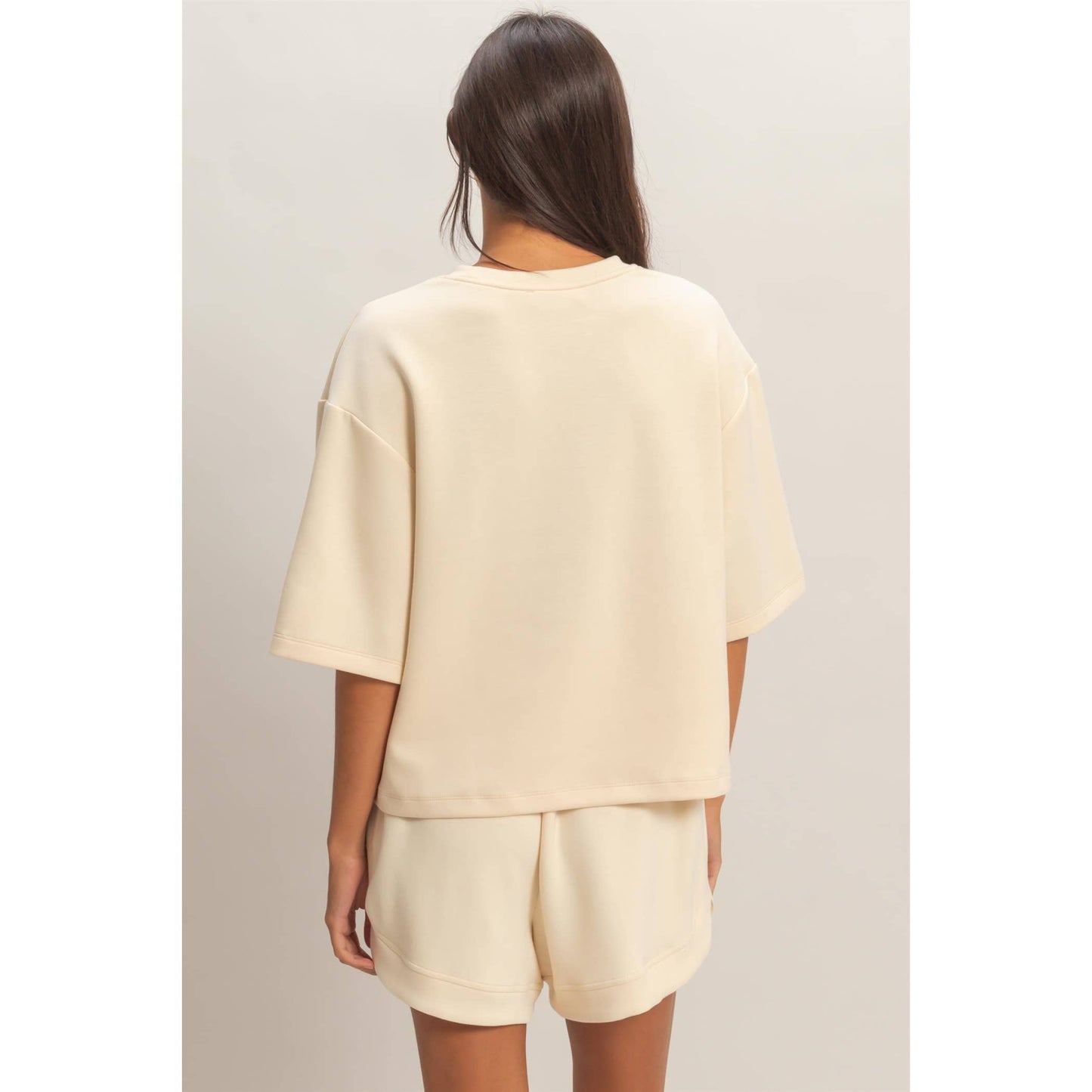 Scuba Short Sleeve Boxy Top