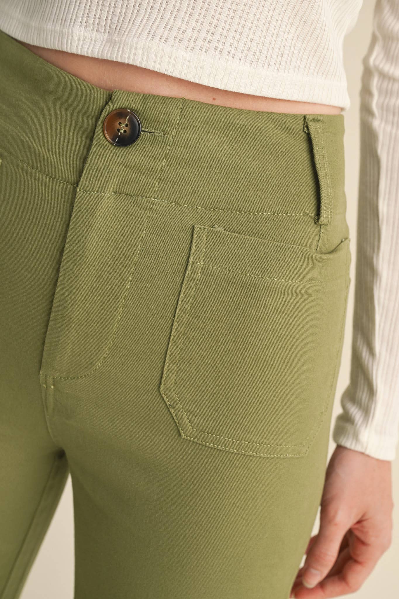 HIGH WAIST CROPPED WIDE LEG PANTS MP3303