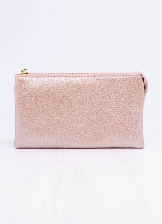 Liz Crossbody Bag METALLIC BLUSH