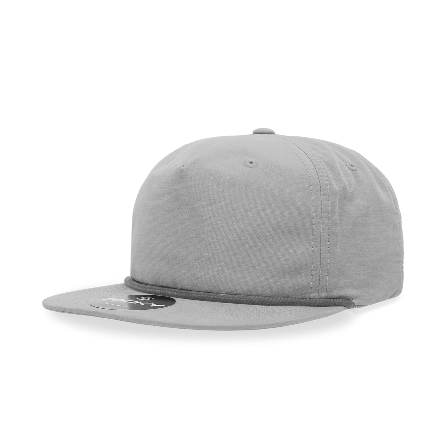 Decky 6032 Classic Rope Cap, 5 Panel Flat Bill Hat, Snapback