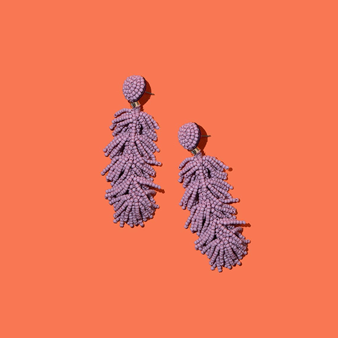 Custom Beaded Tiered Tassel Earrings | Tassel Earring