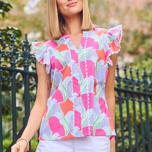 Top Kira Color Me Sweet Coral XL
