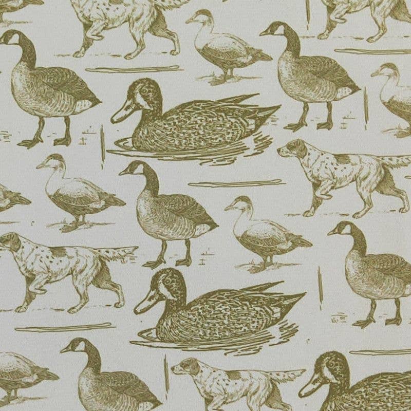 Olive Duck Hunt Baby Knotted Gown