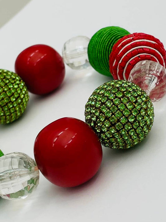 CHIC - Holiday Sprinkle Bracelet (red/green/clear) BR136