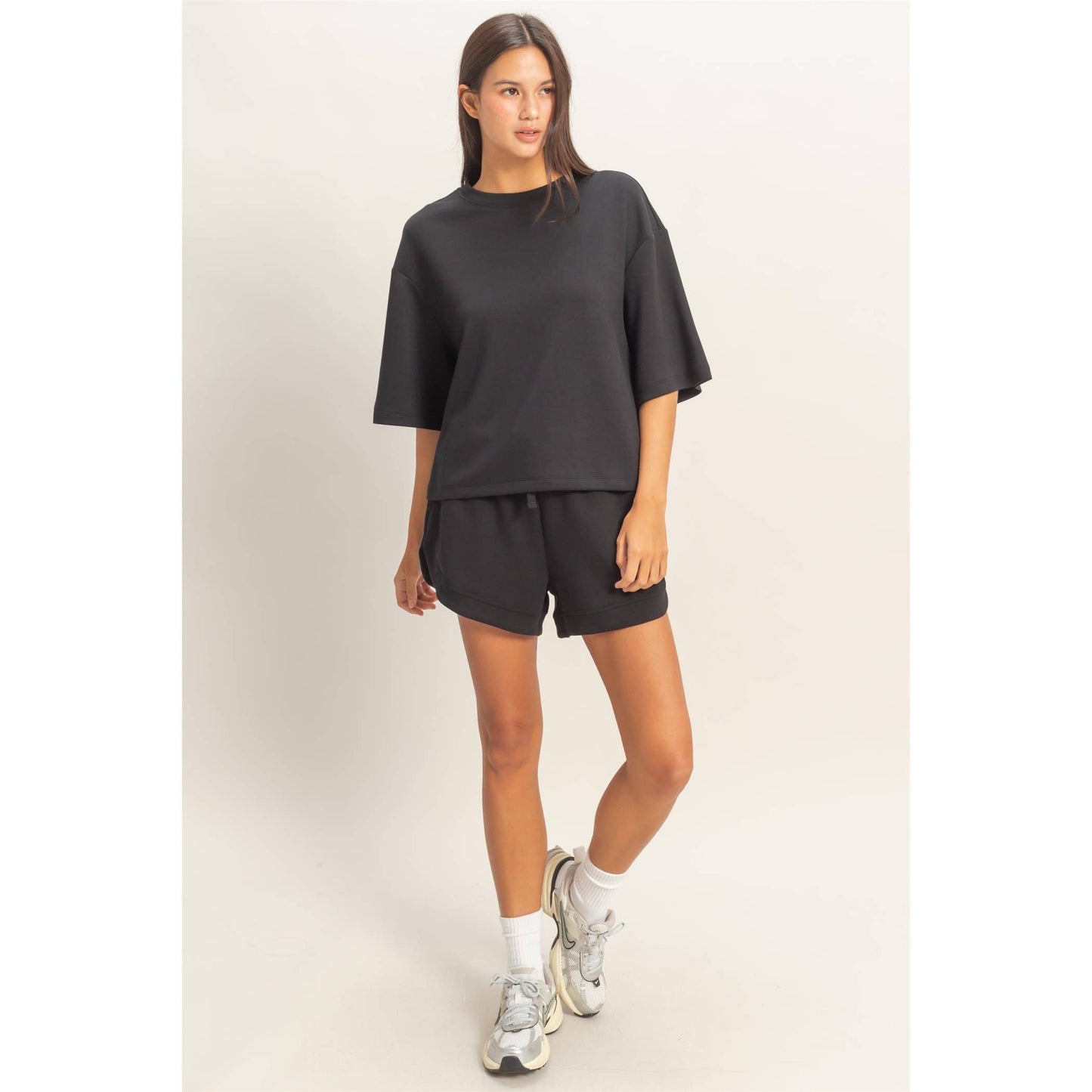 Scuba Short Sleeve Boxy Top