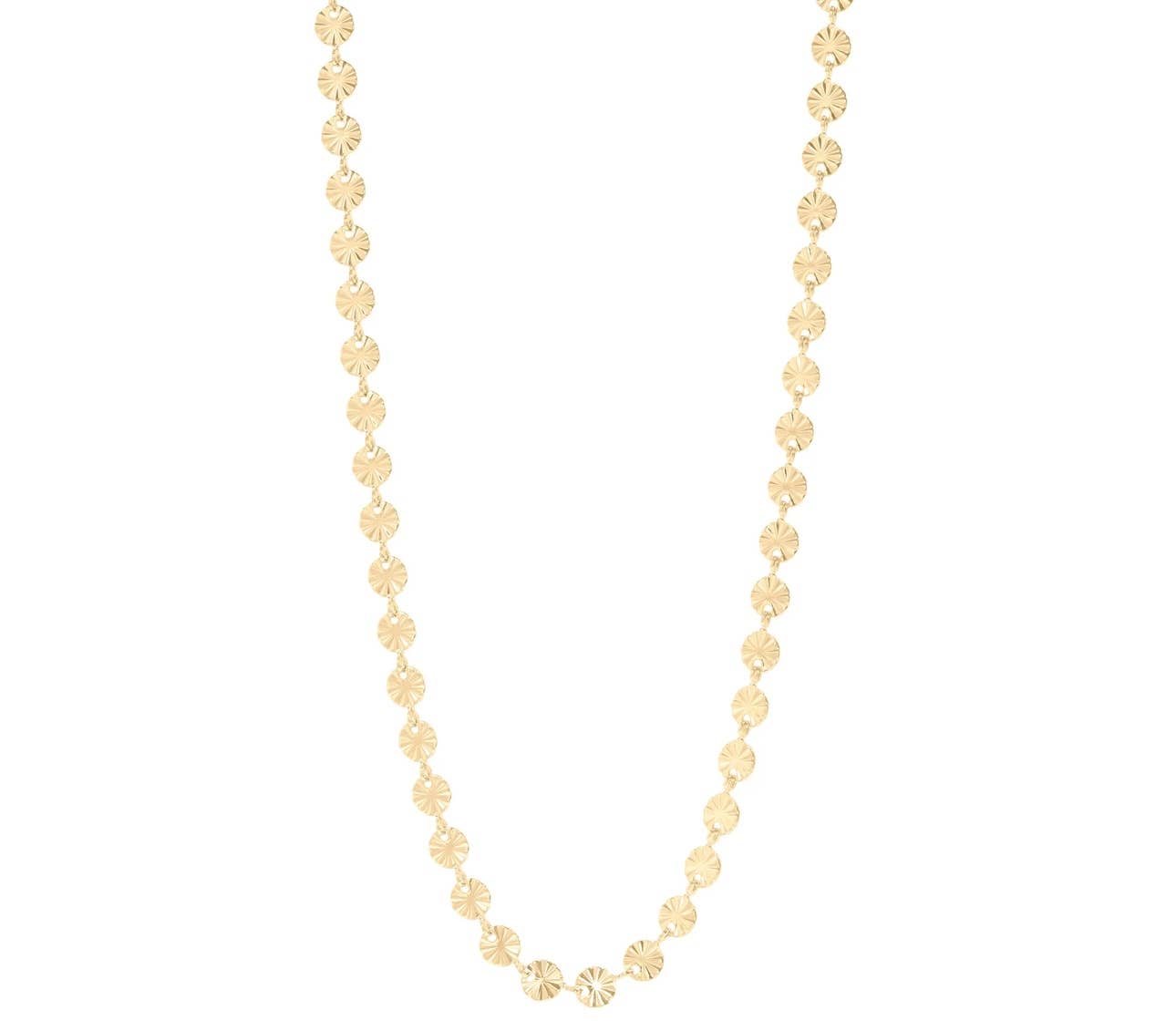 Gianna sunburst chain necklace | 18k gold plated