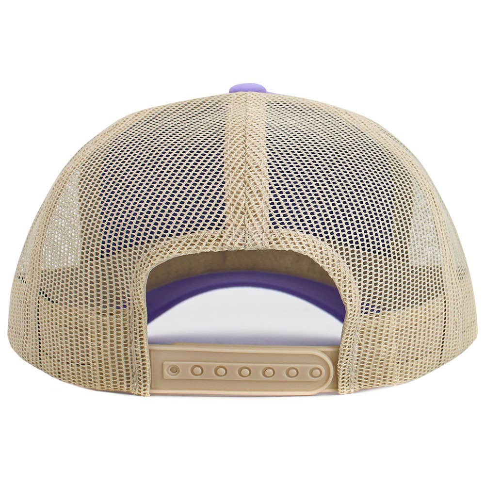 DOG MOM Message Paw Embroidered Mesh Back Trucker Hat