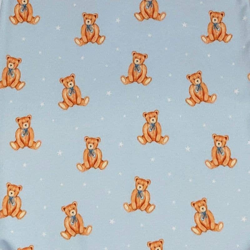 Blue Teddy Mini Baby Knotted Gown