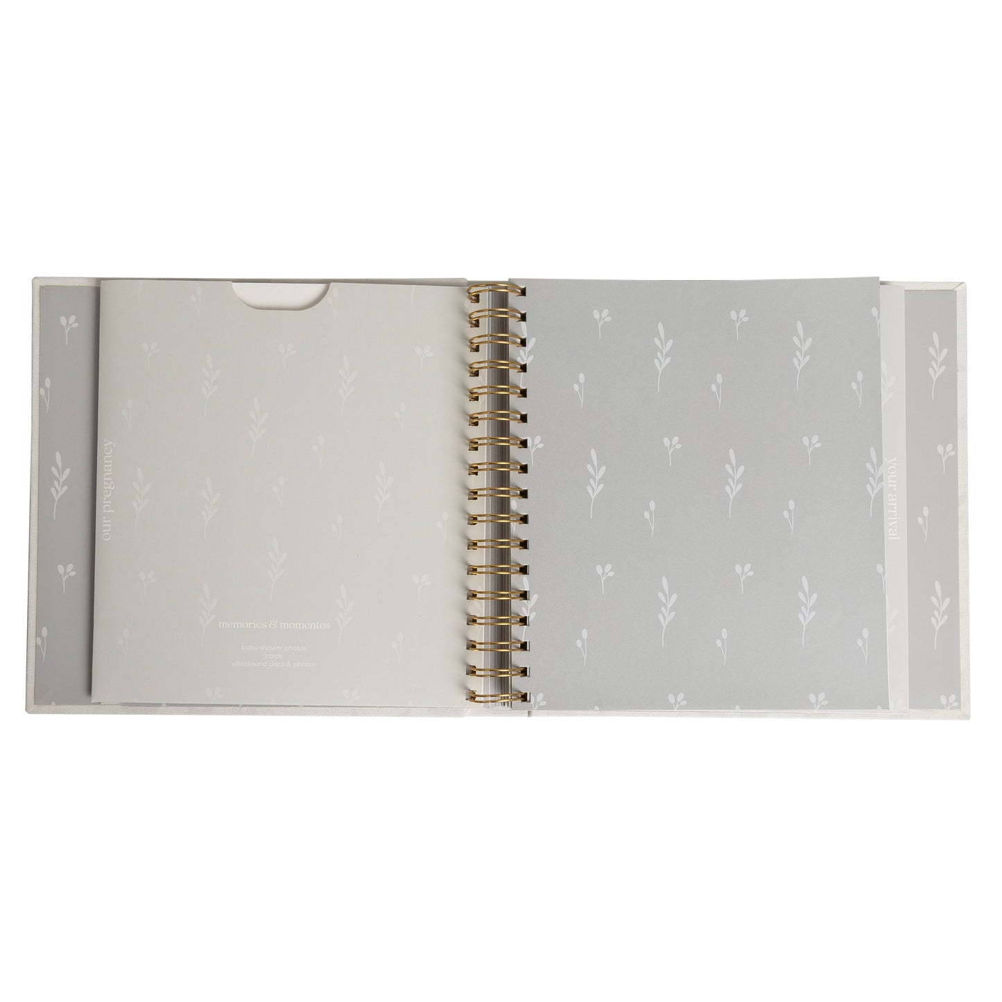 Deer Print Square Baby Book, Memory Book