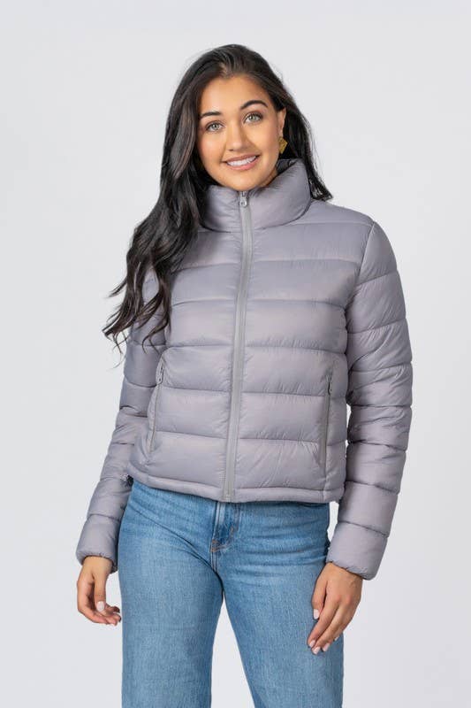 Junior Quilted Nylon Puffer Jacket