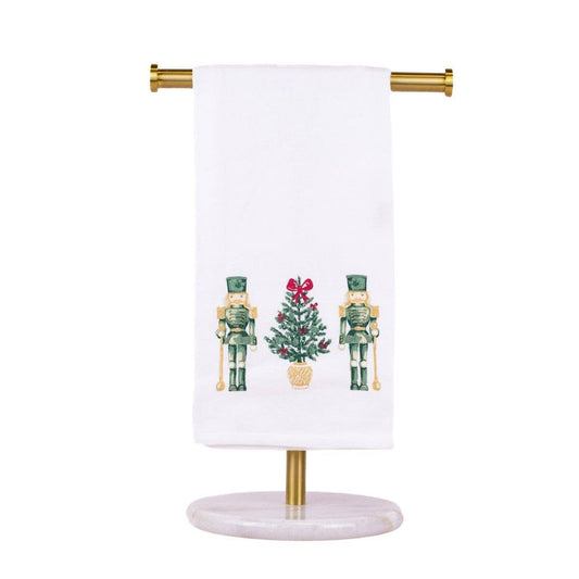Watercolor Nutcracker Trio Hand Towel    White/Multi   20x28
