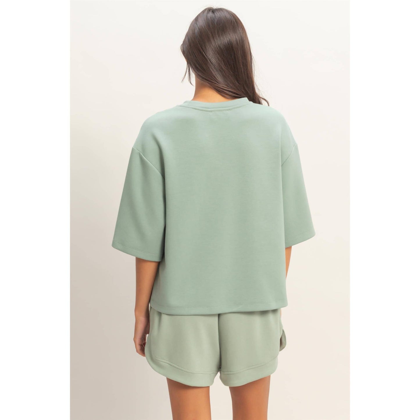 Scuba Short Sleeve Boxy Top