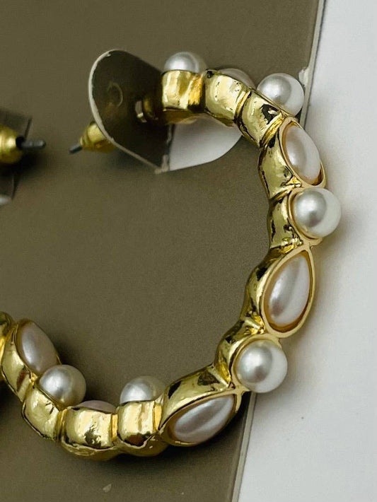 CHIC - Tender Hoop (gold/pearl) B-ER323