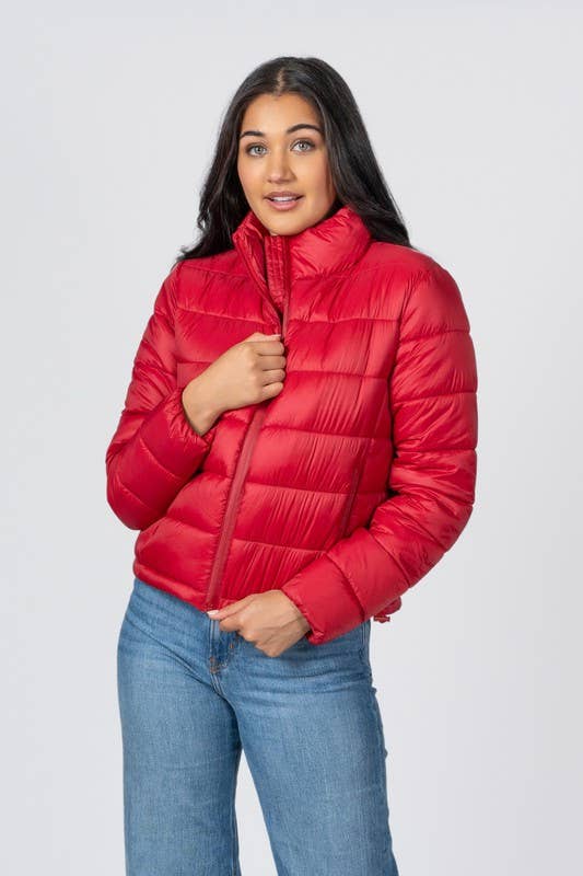 Junior Quilted Nylon Puffer Jacket