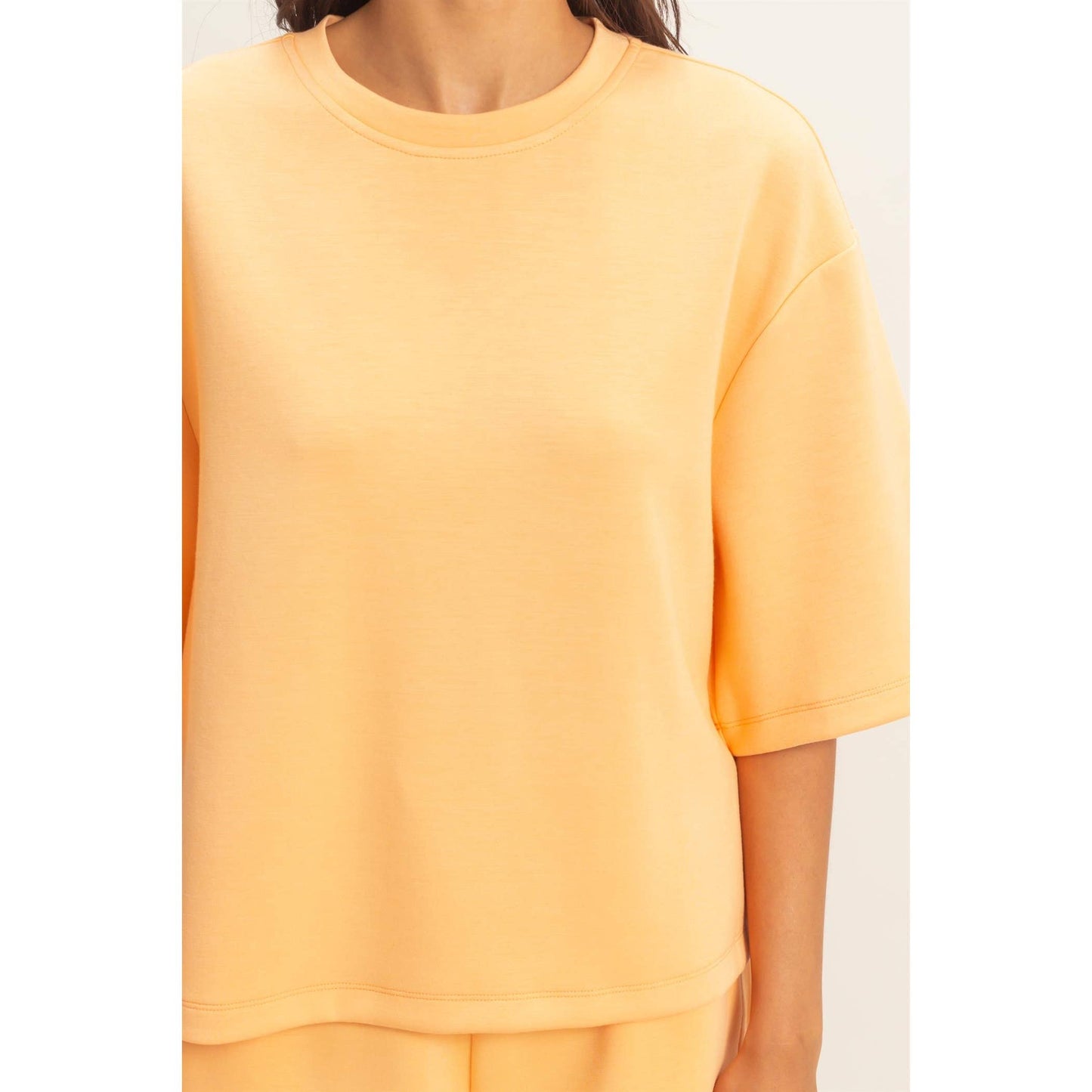 Scuba Short Sleeve Boxy Top