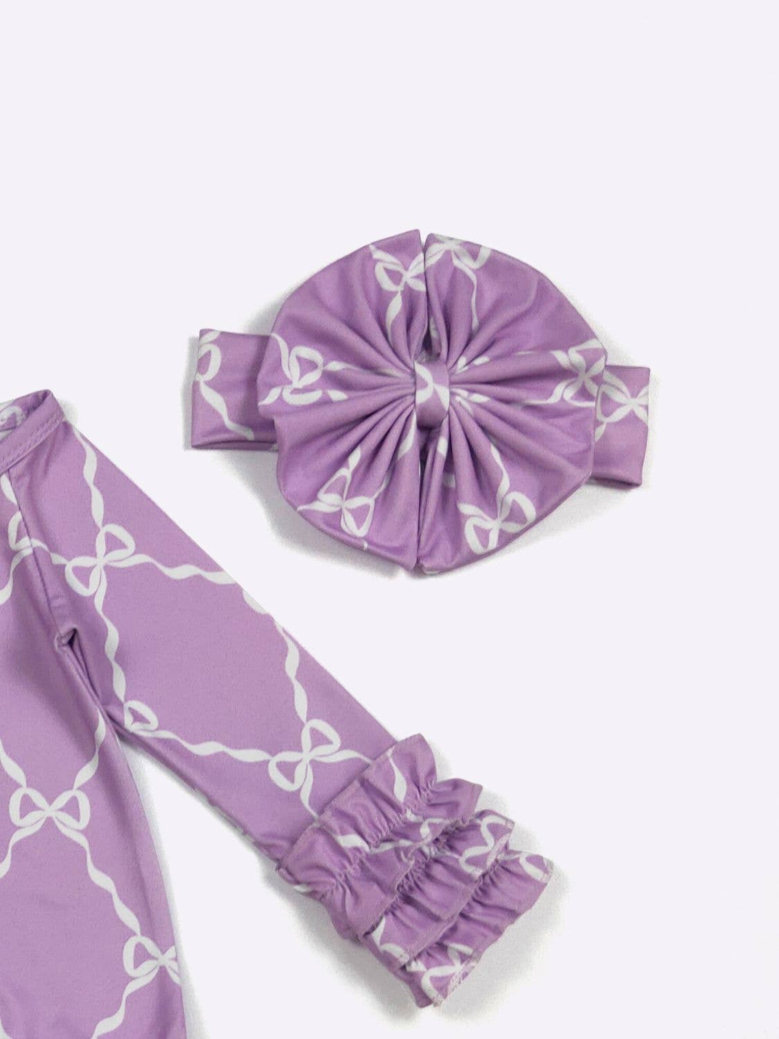 Plum Coquette Baby Gown