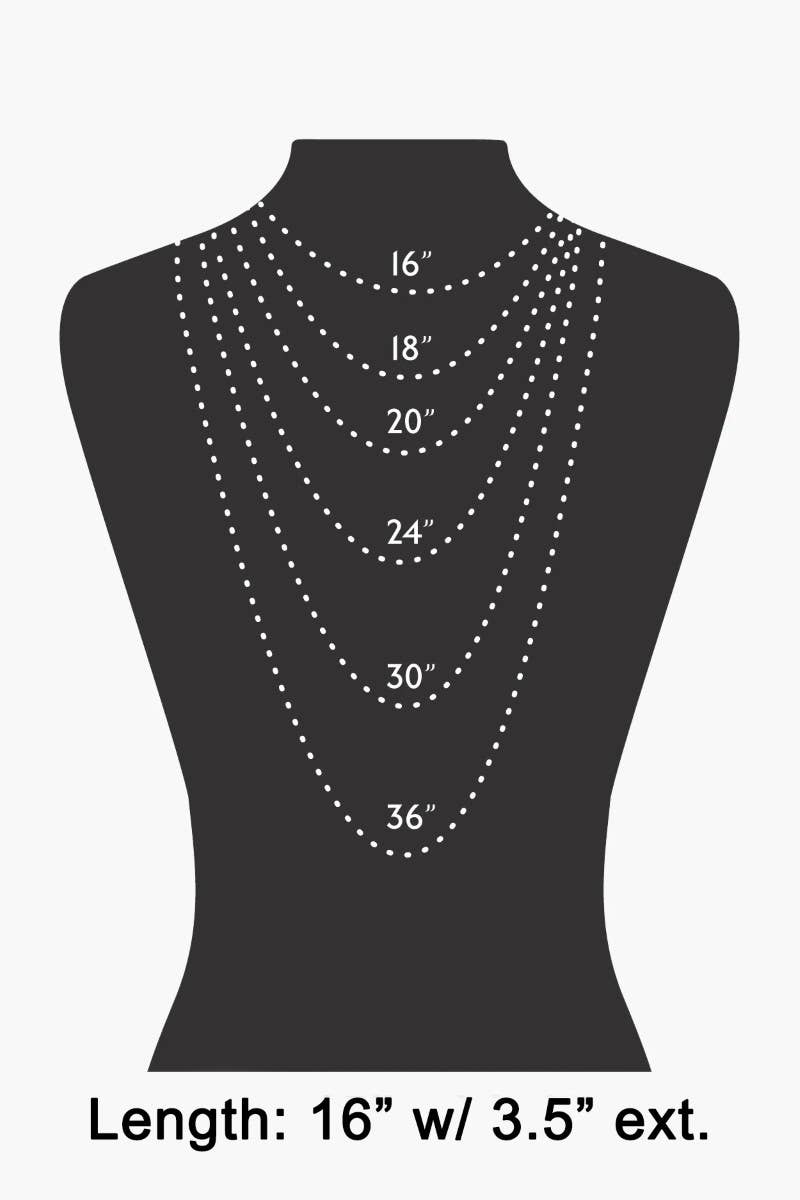 Floral Ceramic Beaded Chain Necklace