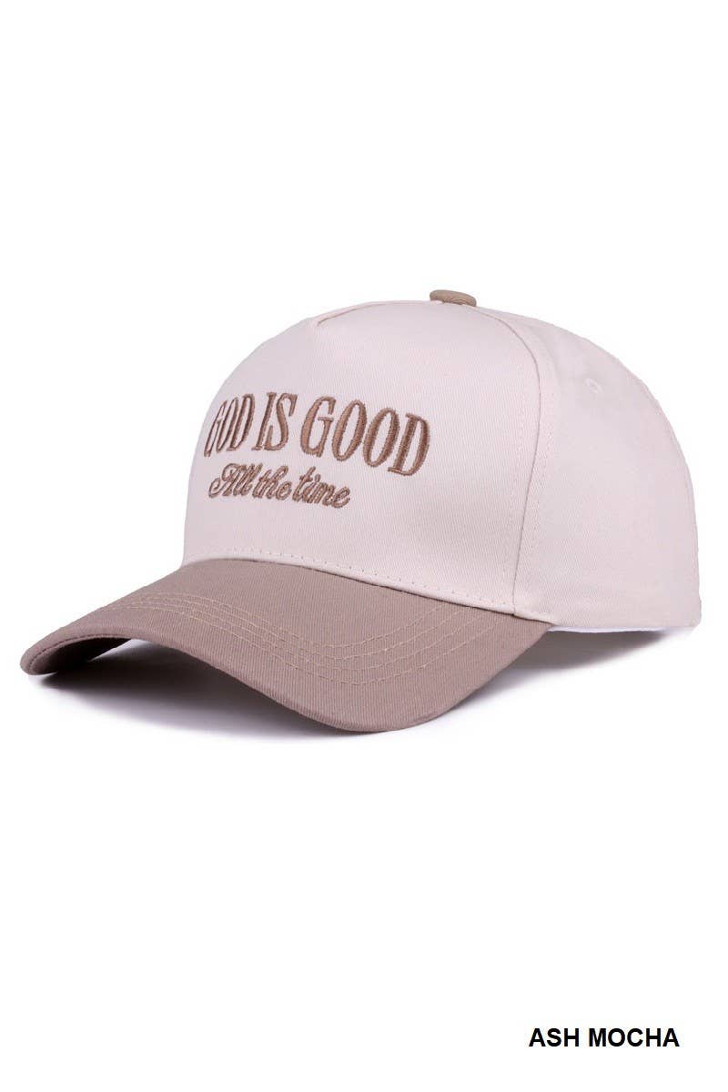 God Is Good All The Time Two-tone Canvas Cap