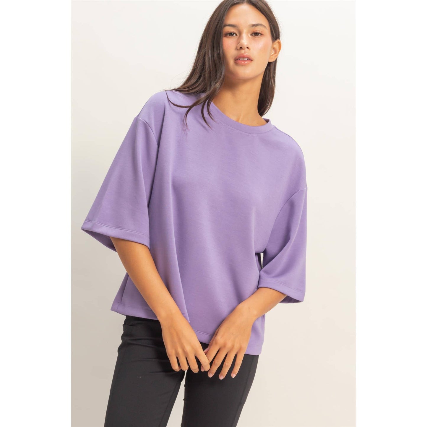 Scuba Short Sleeve Boxy Top