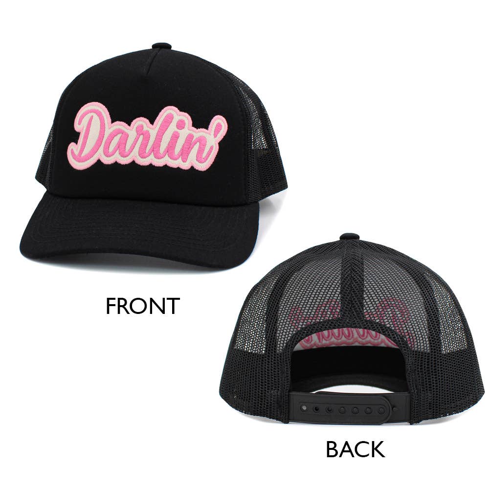 DARLIN Message Mesh Back Baseball Cap